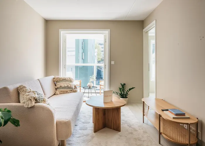 公寓 Urban - Scandinavian Comfort With Private Balcony 卑爾根